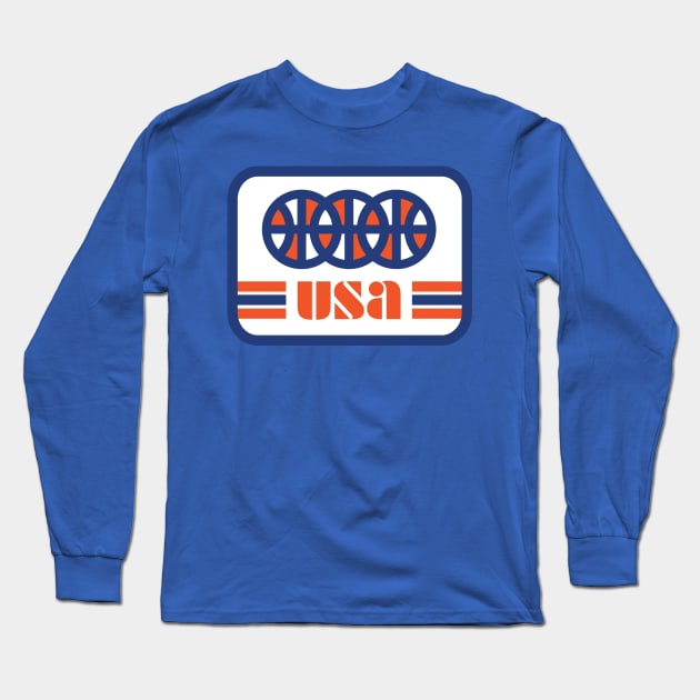 USA Basketball Long Sleeve T-Shirt by PodDesignShop